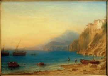 Torquato Tasso, casa paterna en Sorrento / Pintura de C. Morgenstern