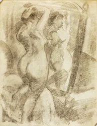 Desnudo femenino ante el espejo
