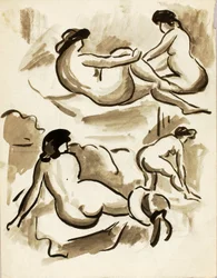 Cuatro desnudos femeninos