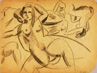 Grupo de desnudos femeninos