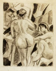 Grupo de desnudos femeninos