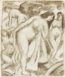 Grupo de desnudos femeninos