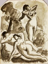 Grupo de tres desnudos