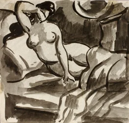 Desnudo femenino reclinado