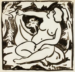 Desnudo reclinado
