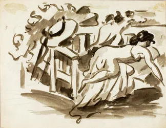 Mujer reclinada