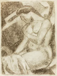 Desnudo femenino sentado