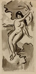 Desnudo femenino sentado