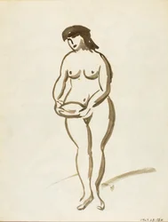 Desnudo femenino de pie
