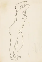 Desnudo femenino de pie