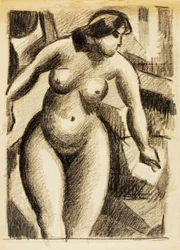 Desnudo femenino de pie