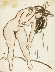 Desnudo de pie