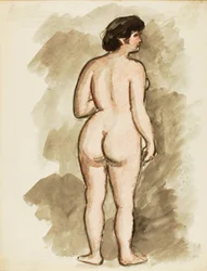 Desnudo de pie