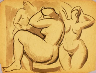 Tres desnudos femeninos