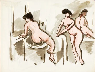 Tres desnudos femeninos