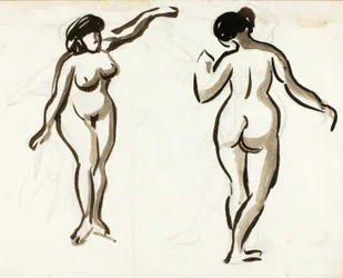 Dos desnudos femeninos
