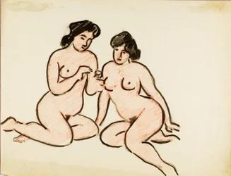 Dos desnudos femeninos