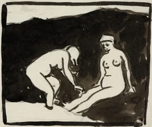Dos desnudos femeninos