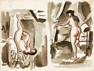 Dos desnudos femeninos