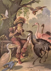Papageno, el cazador de pájaros, de «La flauta mágica» de Wolfgang Amadeus Mozart (1756-91)