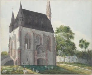 La Totenkapelle en Kiedrich, ca 1814