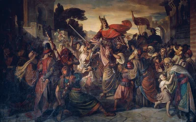 La recepción de Manfredo (1231-1266) por los sarracenos en Luceria en 1254