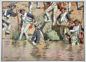 El príncipe Enrique en la Batalla de Praga, 6 de mayo de 1757