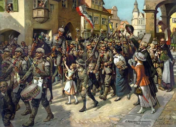La movilización en 1914 en Alemania