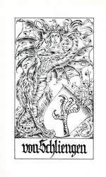 Escudo de armas de la familia von Schliengern (litografía)