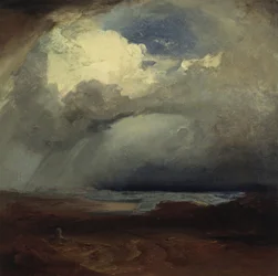 El campo de batalla en Maratón, 1849