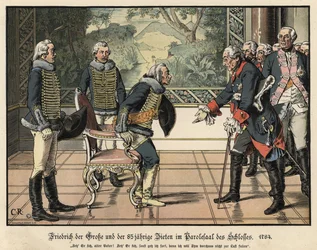 Federico el Grande y el General Zieten de 85 años