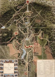 Plano de Wilhelmshöhe cerca de Kassel