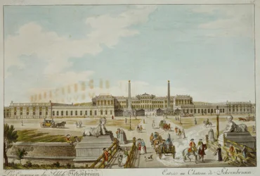 La entrada al castillo de Schönbrunn