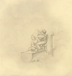 Am Brunnen, mediados-finales del siglo XIX, c1924