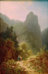 Estudiantes de montaña en Ammergauer Kofel