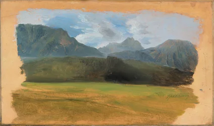 Vista desde Ramsau hacia el macizo de Dachstein
