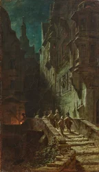 Ronda nocturna de guardia de la multitud