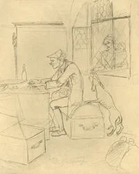 Der Geizhals, mediados-finales del siglo XIX, c1924
