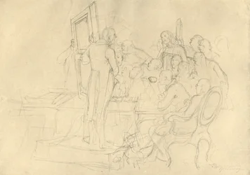 Die Kunstauktion, mediados-finales del siglo XIX, c1924