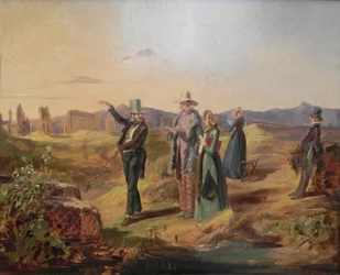 Turistas ingleses en la Campagna