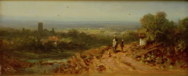 Paisaje con jinete