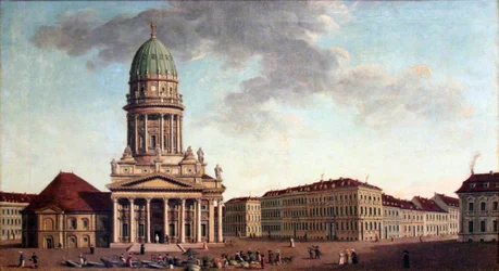 Gendarmenmarkt en Berlín, esquina entre Markgrafen- y Jägerstraße