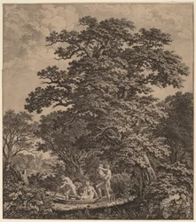 Paisaje con Desnudos Embarcando en un Barco