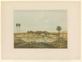 Vista de un paisaje cerca de Samarang
Costa norte cerca de Samarang (título en el objeto)