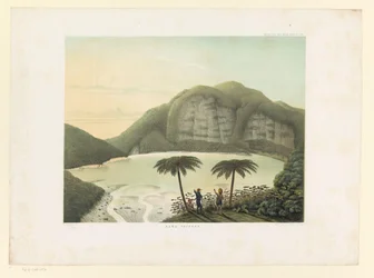 Vista del lago del cráter Kawah Putih
Kawa Patoeha (título en el objeto)
Atlas de la obra de Java (título de la serie sobre el objeto)
Atlas de láminas que contiene once vistas pintorescas pertenecientes a la obra Java, su forma, disposición en planta y