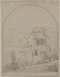 Vista desde Mi Ventana en Roma, c. 1817