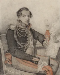 Retrato del Conde Pyotr Petrovich Konovnitsyn 1803-1830, principios de 1820s