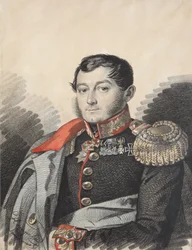 Retrato de Pyotr Nikolaevich Yermolov 1787-1844, 1820s