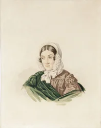 Retrato de Tatiana Petrovna Lvova 1789-1848, de soltera Poltoratskaya, 1830s