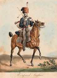 Húsar inglés, c.1815